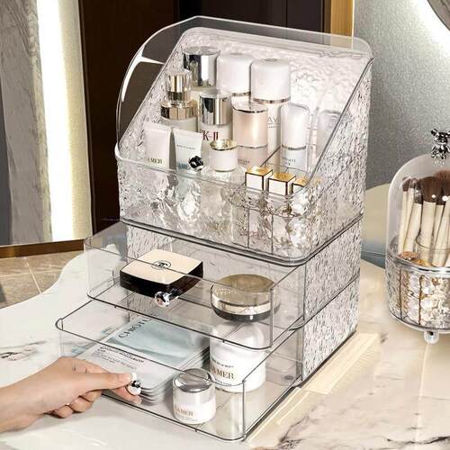 Portable Transparent Makeup Organizer Storage Box Acrylic Ma