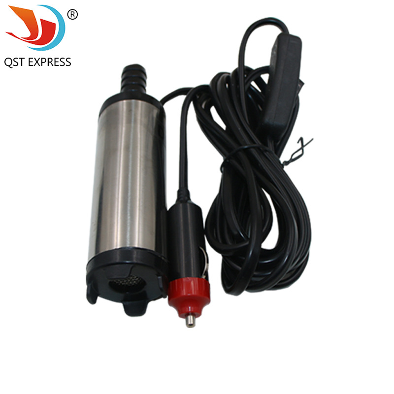 点烟器12V 38mm电动直流加油泵抽水柴油泵潜水泵抽油泵小油泵