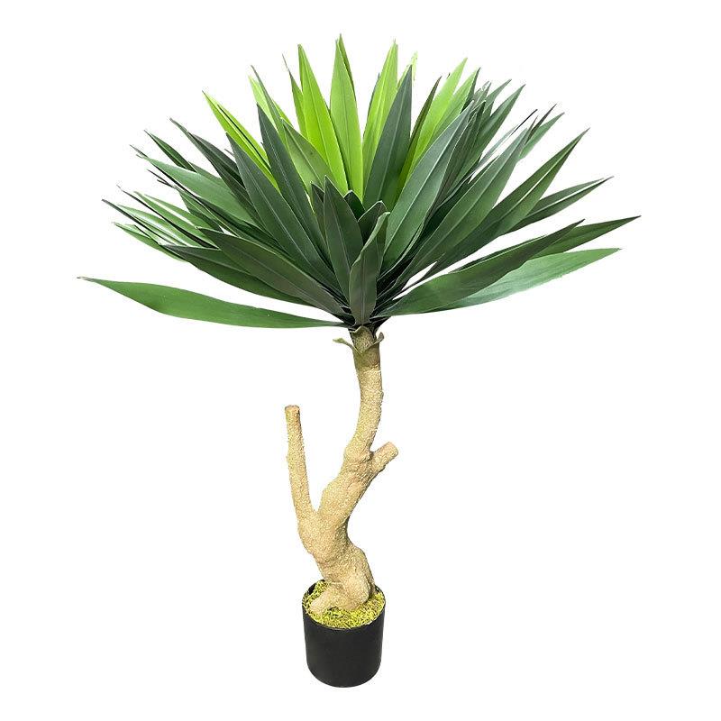 真软胶绿植龙须树室内家居橱窗大型植物盆栽装饰假奇异树剑麻