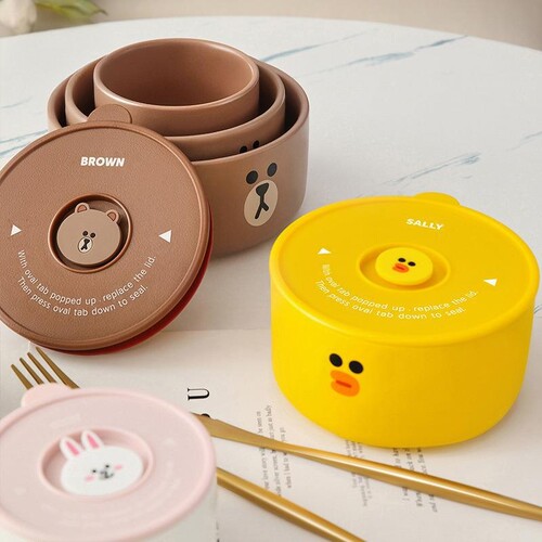 密封陶瓷便当饭盒linefriends