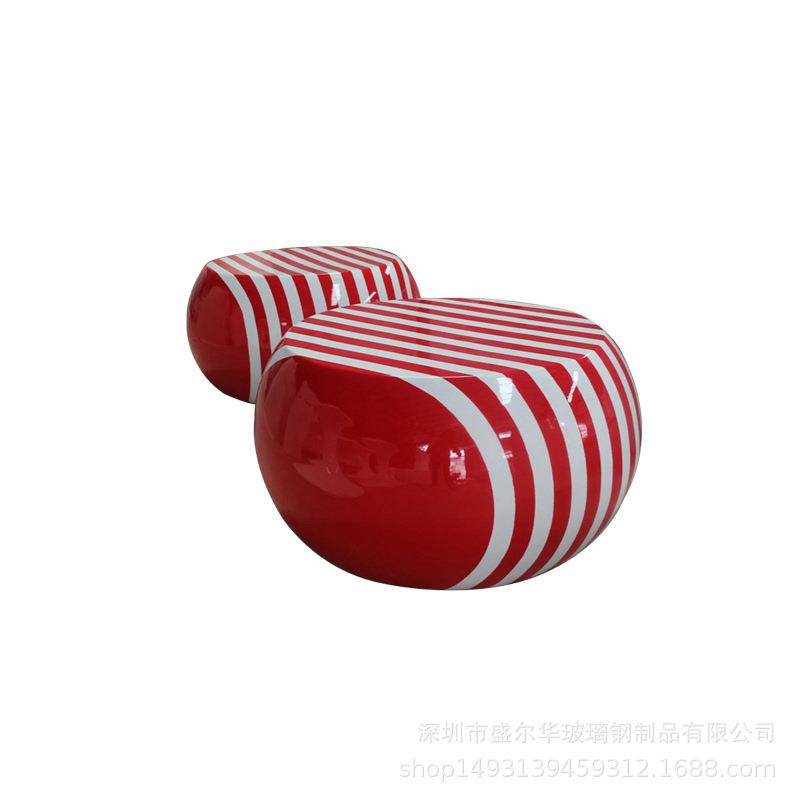 创意玻璃钢商场休闲座椅组合公共休息汽球座椅儿童区座椅美陈椅