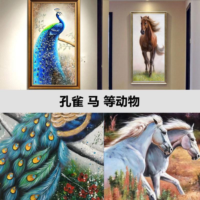 纯手绘油画写实人像肖像宠物抽象画风景梵高莫奈名画临摹