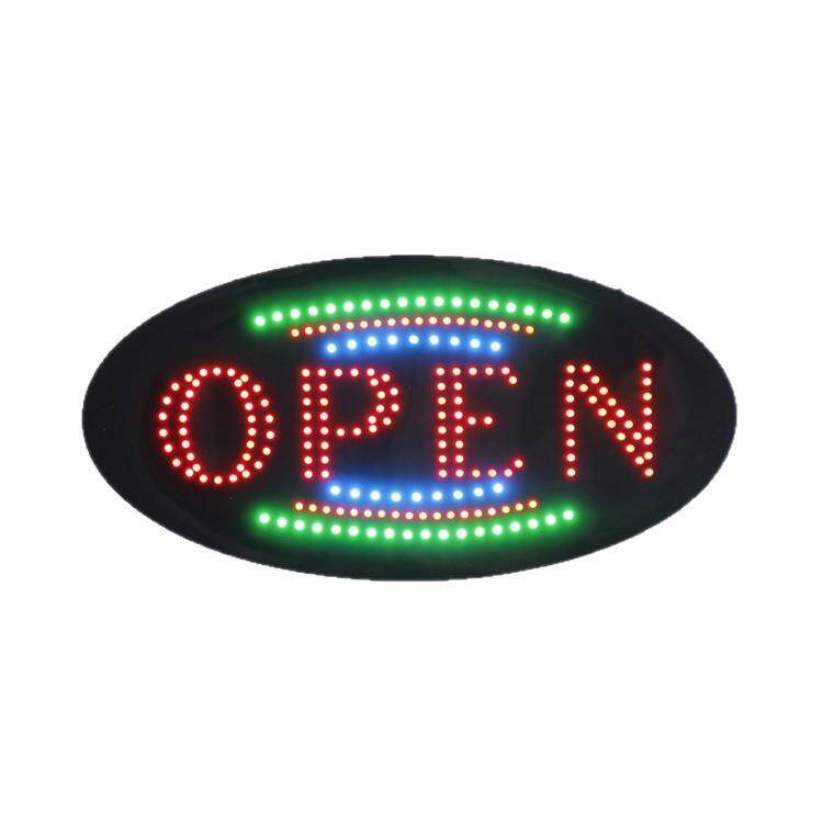 新款悬挂式LED发光字炫彩电子招牌厂家椭圆LEDopensign