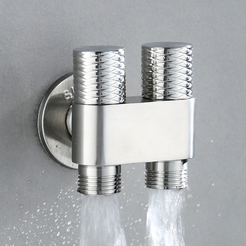 新品 一进两出双控角阀喷枪不锈钢迷你马桶伴侣妇洗器家用免打孔,家装主材,喷头/喷枪,淘宝优惠券,粉丝福利购,淘宝优惠卷