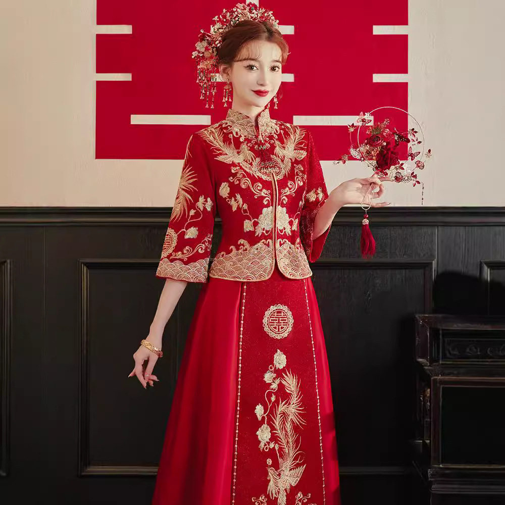 秀禾服新娘2025新款结婚中式秀禾服