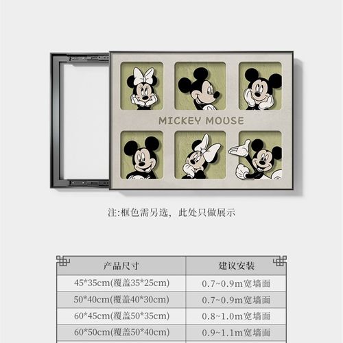 简约现代餐厅电表箱画装饰画奶油风配电箱壁画遮挡电源开关盒挂画