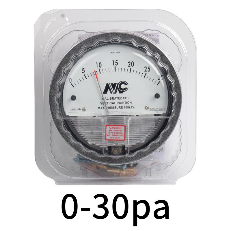 TE2000型微压差表微60pa压力表压差计圆形指针差压表mm高精度