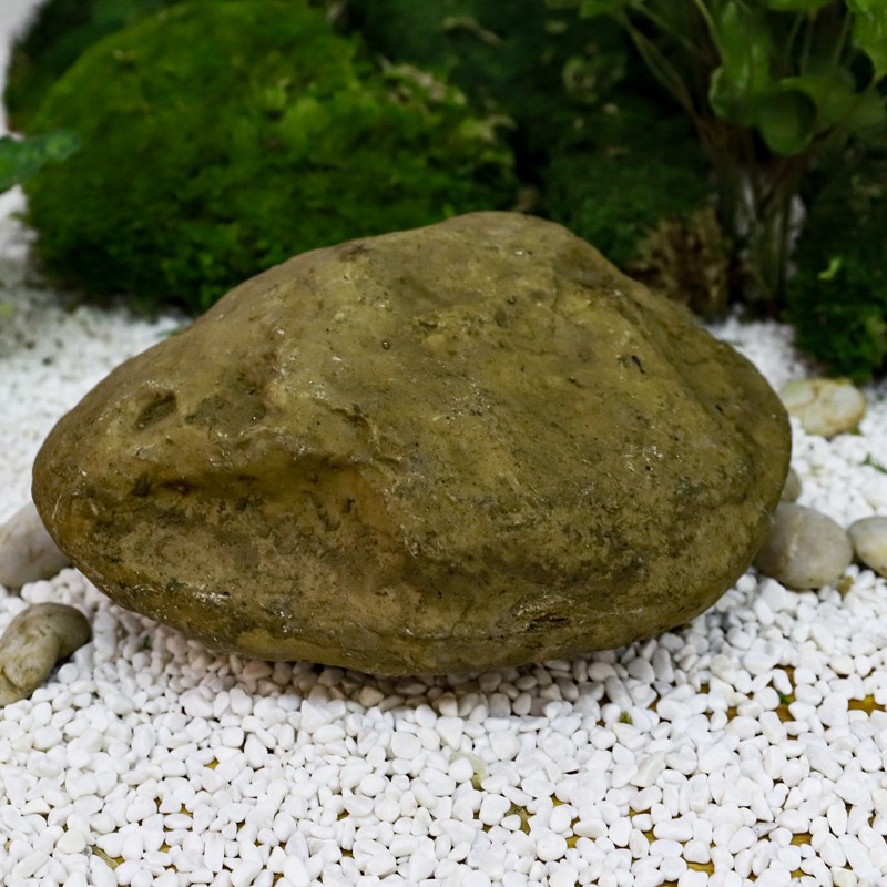 仿真绿植落地永生草皮造景草坪石头组合景观蕨草植物真石头装饰