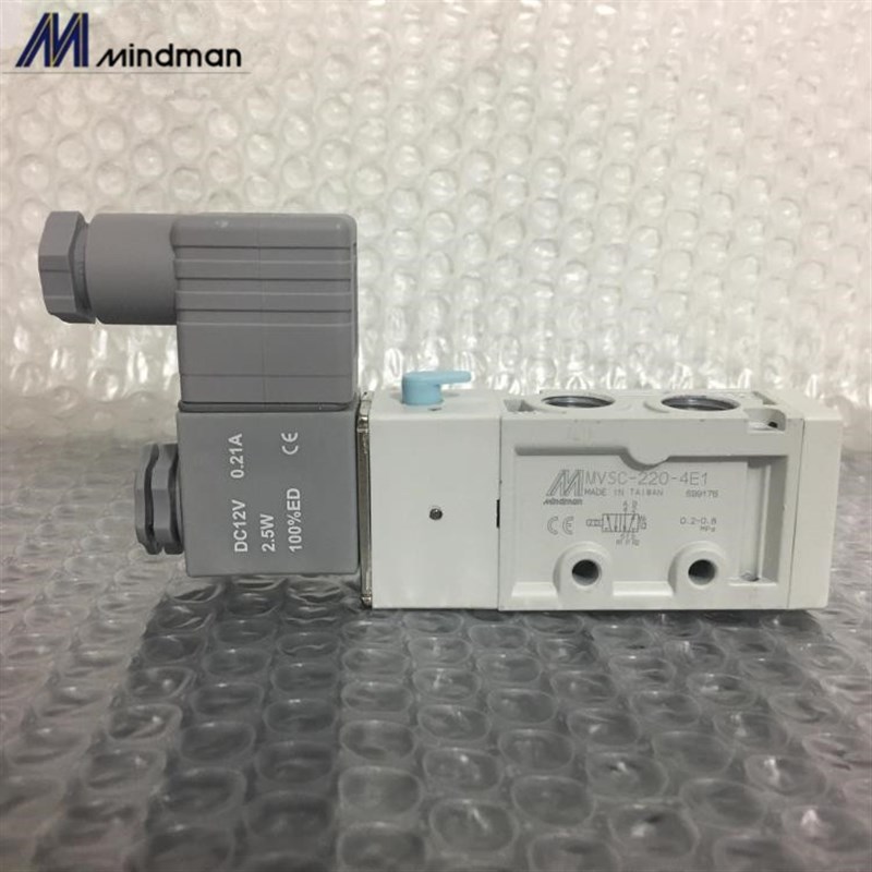 台湾原装金器MINDMAN电磁阀 MVSC-220/260-4E1/4E2-DC24V/AC220V