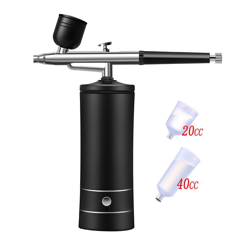 迷你便携充电电动油漆喷笔气泵彩绘上色模型手办喷涂美甲喷枪套装