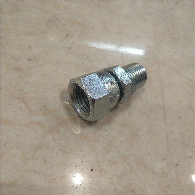 压力表活接头ZG1/4转M14*1.5内丝G1/4活接调向高压液压油拧0214
