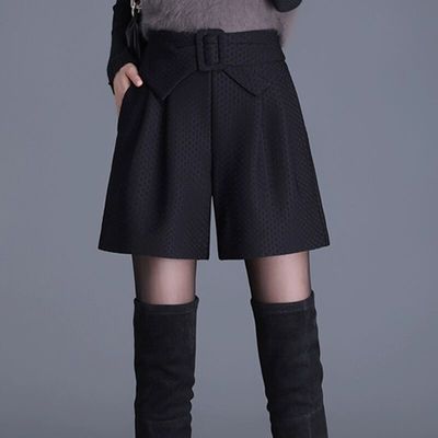 黑色短裤女春秋冬季2025新款