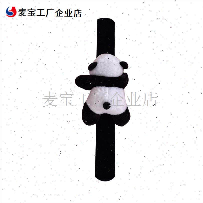 行束裤带熊猫绑腿带可爱装饰啪A啪圈束脚公路登山自行车裤脚扎带\