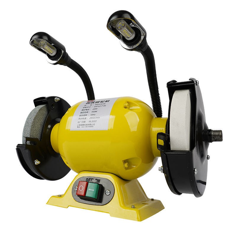小型台式砂轮机家用手砂轮多功能220VH工业级电动抛光机磨刀磨光