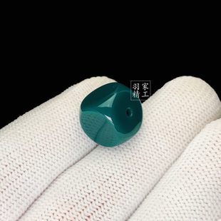 雪巴琉璃珠六方顶珠腰珠星月金刚猴头配饰绿松南红蜜蜡西藏老料器