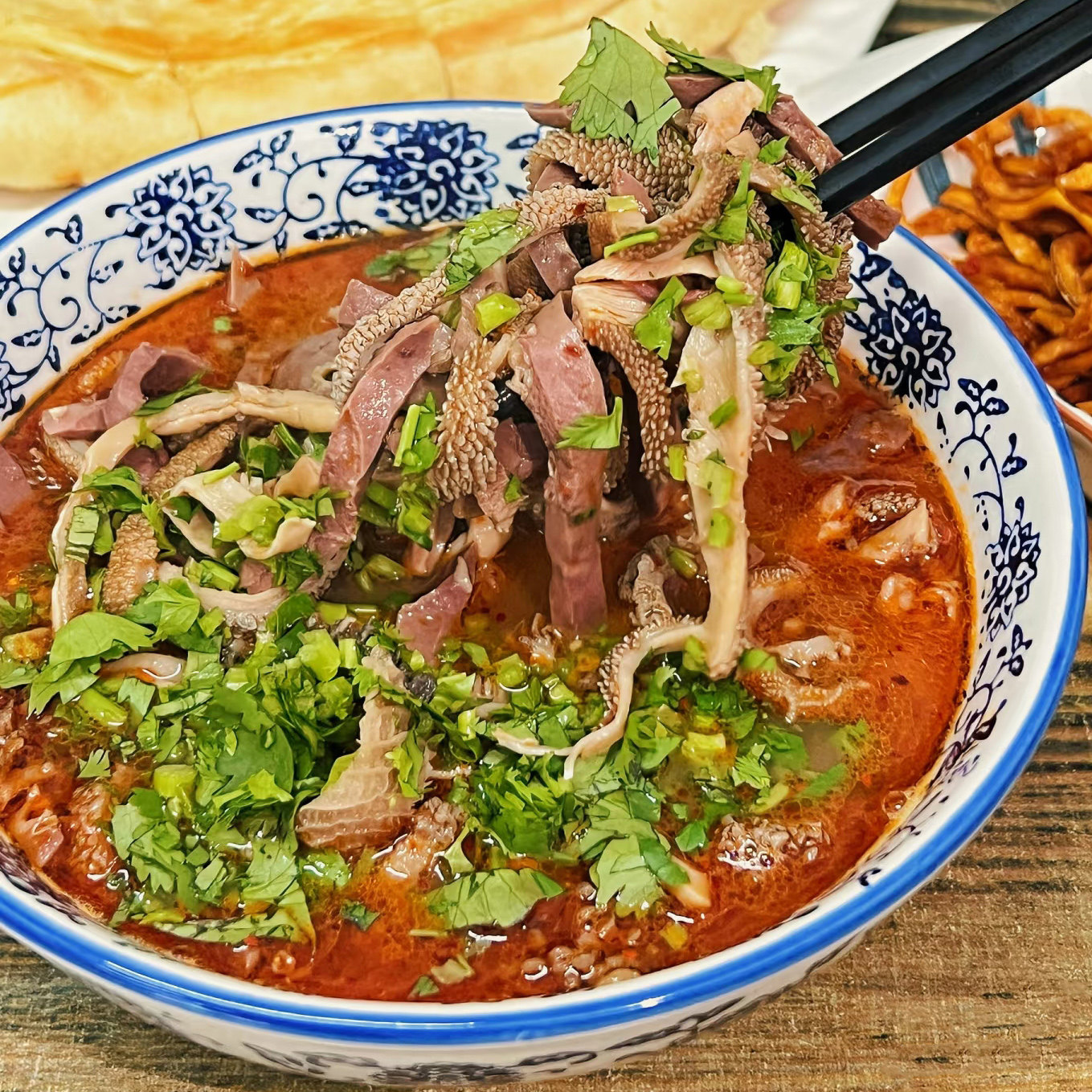 内蒙古羊杂碎450克 加热即食 清真全熟呼市羊杂碎 羊杂汤 羊杂割