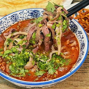 内蒙古羊杂碎450克 加热即食 清真全熟呼市羊杂碎 羊杂汤 羊杂割