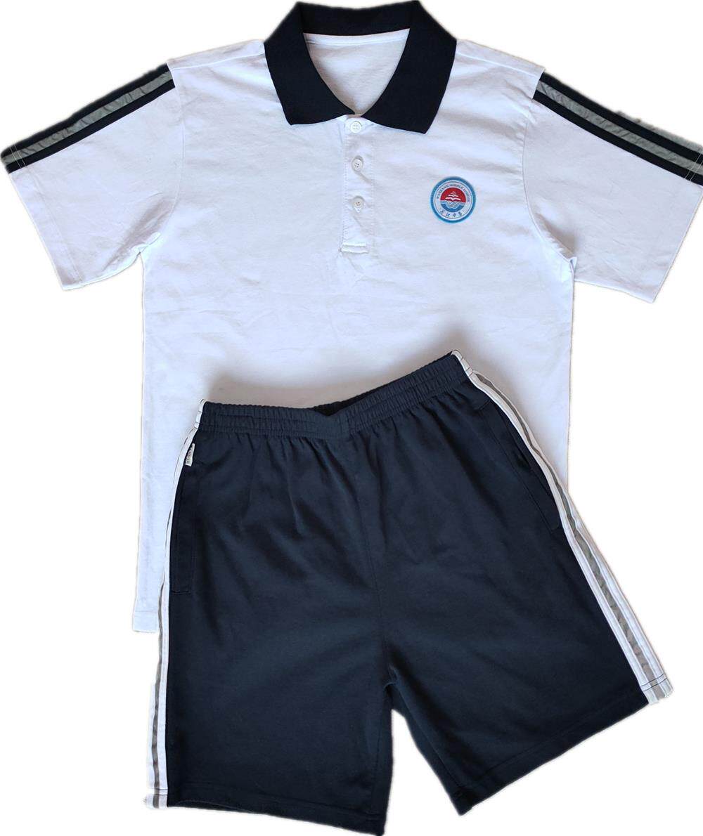 新款新款东莞市万江中学校服男女学生款万中校服t恤长短裤春夏秋