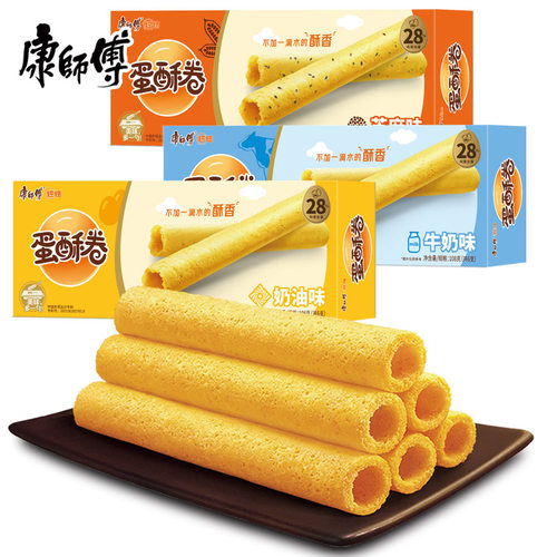 康师傅蛋酥卷108g糕点奶油芝麻