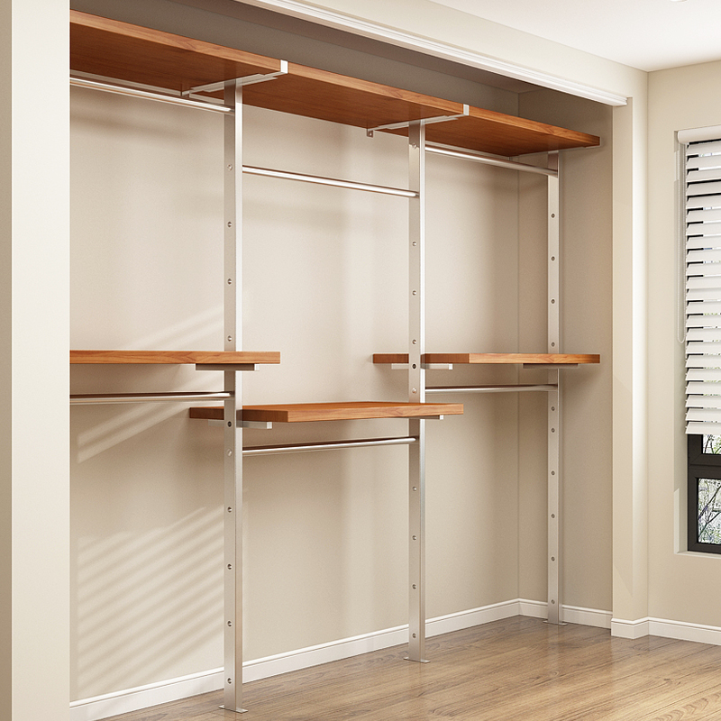 铁裁缝简约中古风砌墙衣柜