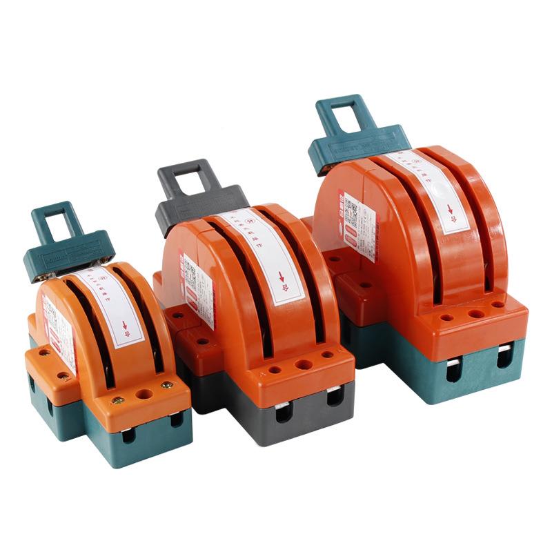 2P0100A双向转双投闸开关22V单相家用倒顺刀开关双电源2P100A换切