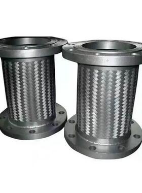 隧道用金属软管304不锈钢波纹管DN100法兰式金属软管金属软连接