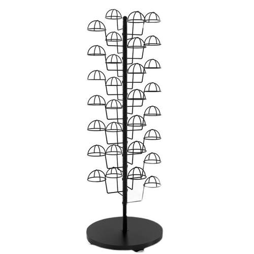 服装店帽子展示架落地女装儿童母婴收纳帽子架挂帽托多层金色衣架