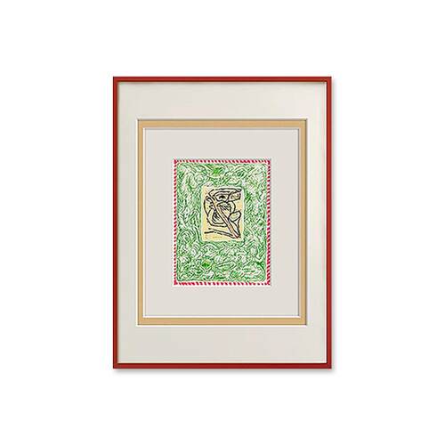 《符篆密语》轻法式高级感餐厅装饰画抽象艺术客厅挂画玄关壁画