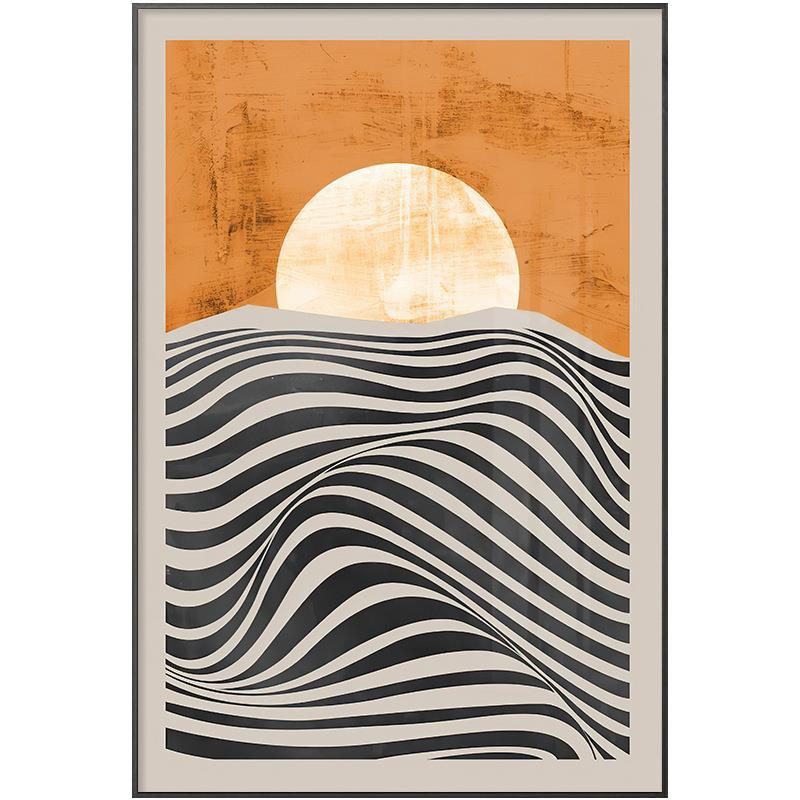 北欧轻奢抽象画梵高艺术画客厅大幅装饰画餐厅挂画沙发背景墙壁画