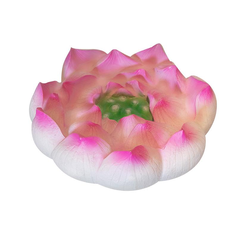 户外荷花灯莲花灯湖面亮化水塘河流水灯仿真漂浮灯发光燈