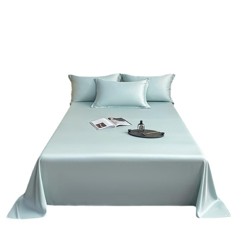 200支天丝床单单件高档真丝被套丝滑裸睡冰丝枕套三件套被单夏季4