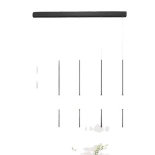 loft公寓 玻璃楼梯吊灯客厅餐吧挑高中空现代简约魔豆灯长吊灯