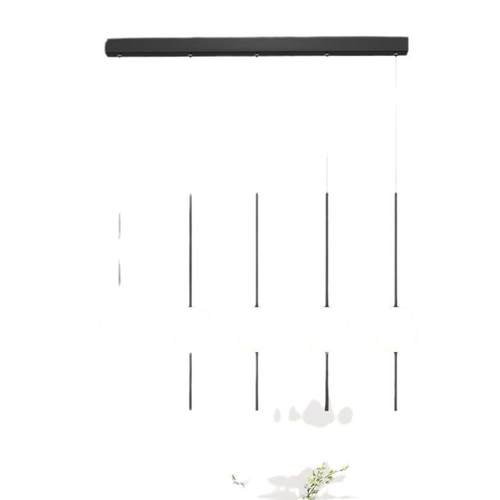 loft公寓的玻璃楼梯吊灯客厅餐吧挑高中空现代简约魔豆灯长吊灯