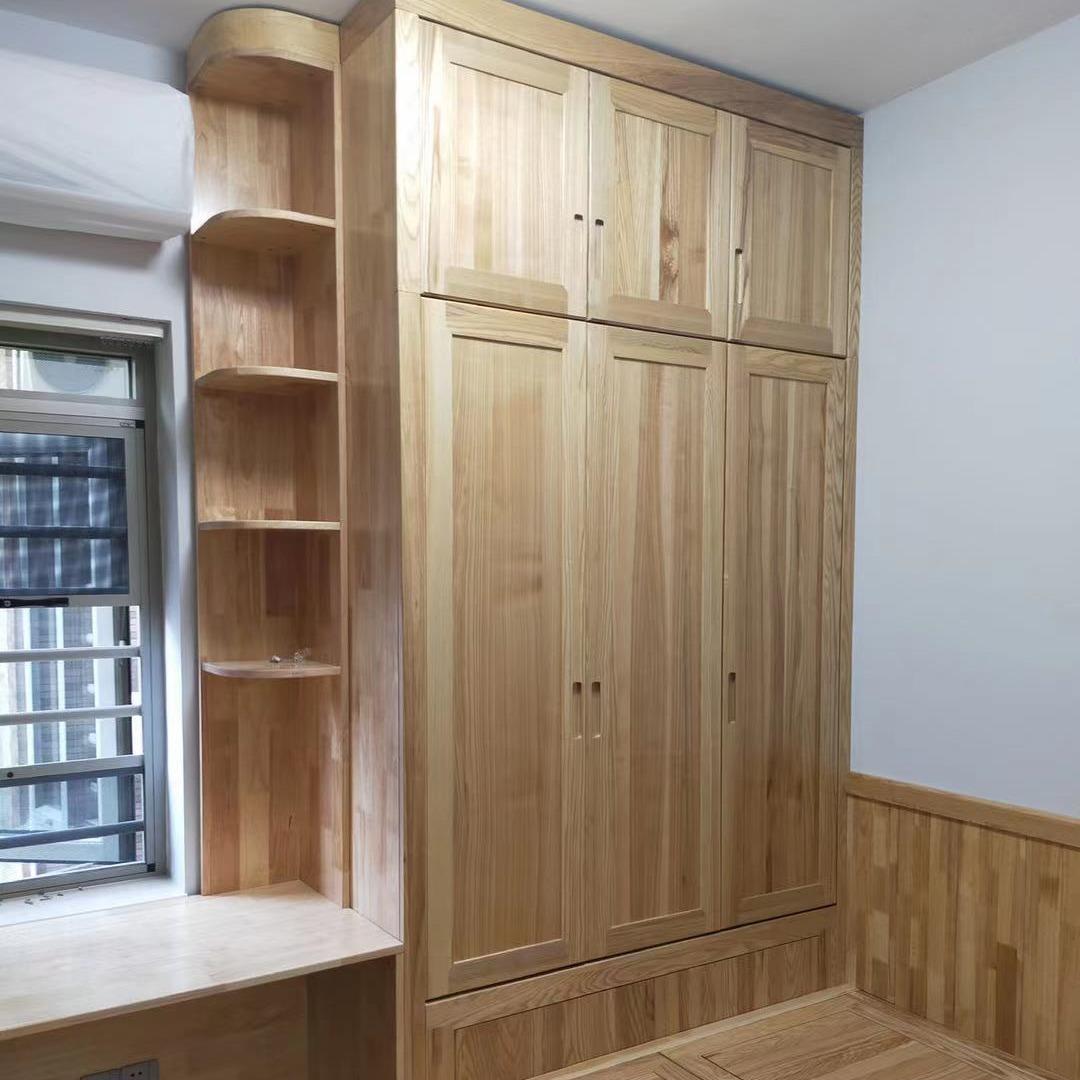 工厂全屋家具橱柜日式原木风现代实木衣柜整体衣橱衣帽间家具
