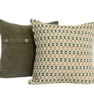 盛夏橄榄北欧绿色沙发抱枕ins风民宿床头靠枕腰枕软装样板间靠垫