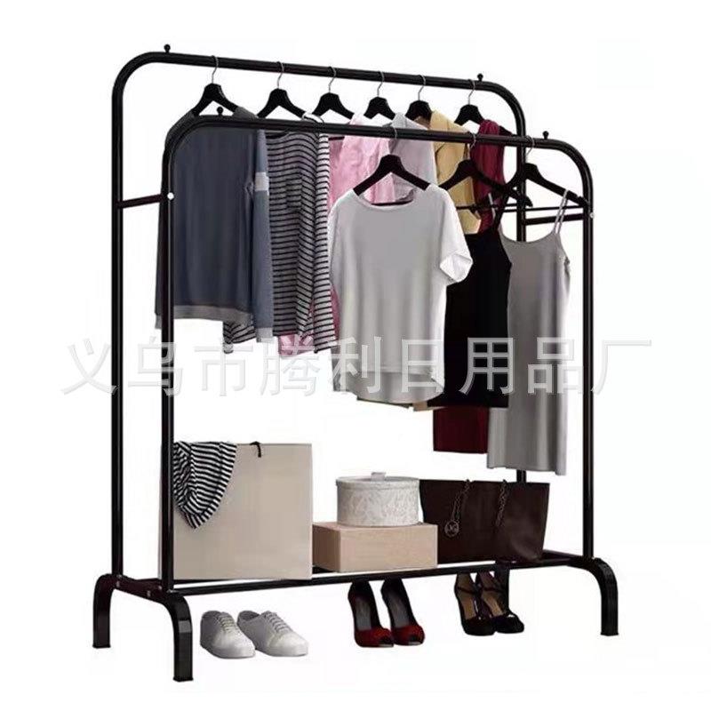 工卧厂直供落衣帽架室双无品牌/杆地晾架简易晾衣杆衣室内阳台衣