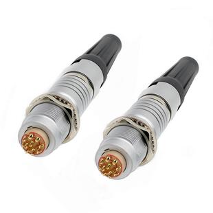 兼雷莫航空插头圆形连接器推拉自锁金属B系列FGGEGG0B1B