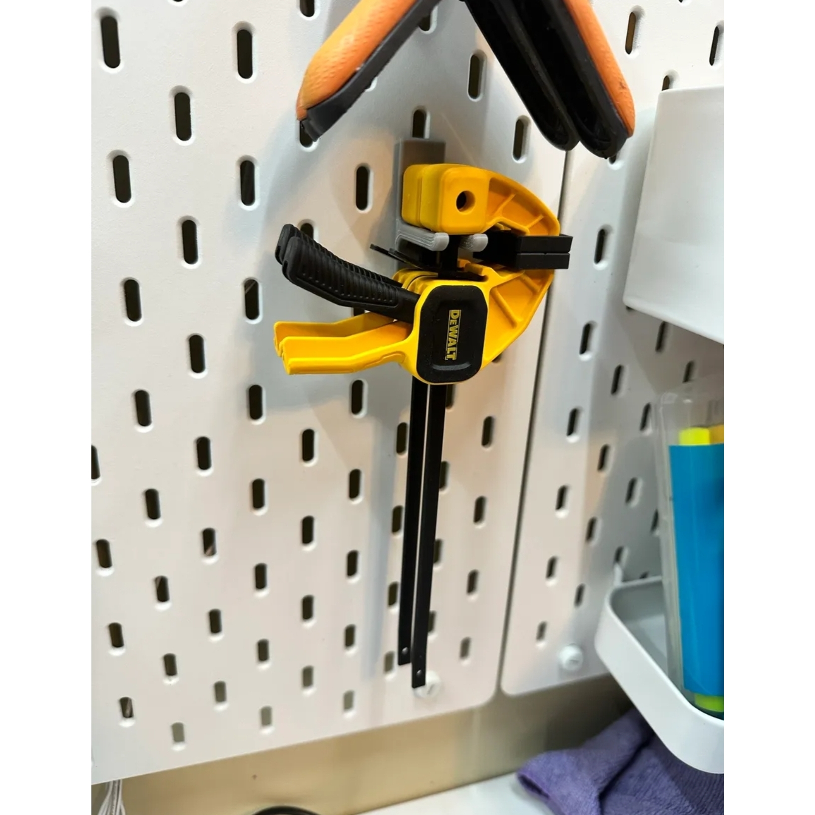 适用宜家SKADIS 斯考迪斯 宜家洞洞板配件 F型木工夹支架