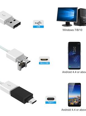 可视掏耳勺4.mmUSB耳道高清内窥镜发光可视防水家用采耳棒