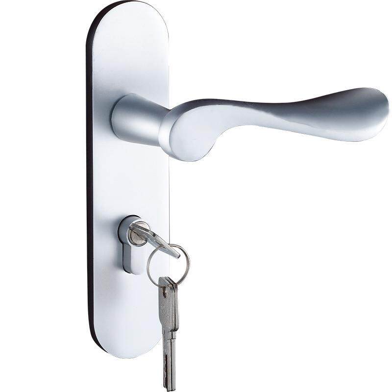 家用太空铝把手门锁室内执手锁卧室木门房门手柄太空铝锁