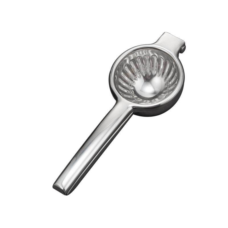 304不锈钢手动榨汁器柠檬压汁器硅胶手柄柠檬夹