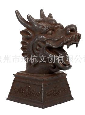 新中式12兽首装饰品禅意家居客厅玄关茶桌面办公室茶台小摆件装饰