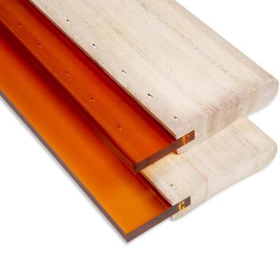 PU胶刮丝网材料50*9木柄平口刮刀75度平口胶刮刮刀板丝印刮