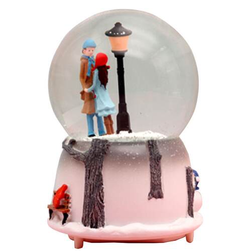 情侣飘雪水晶球音乐盒天空之城八音盒送女朋友女生生日圣诞节礼物