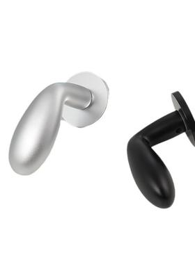 黑色白色室内门锁卧室房门锁幼儿园门把手磁吸蛋蛋锁具家用静音木