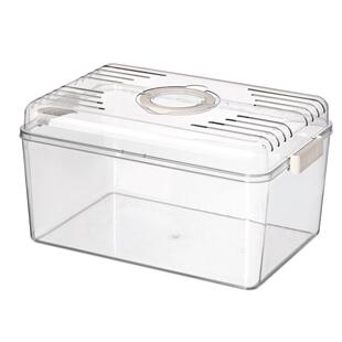 透明带盖手提大别墅寄居蟹造景饲养箱小宠物蟹桌面客厅乌龟饲养缸