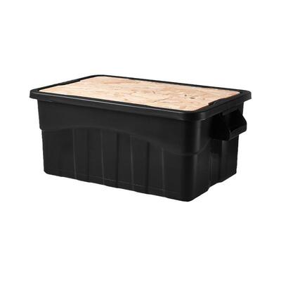 THOR同款户外黑化露营箱多功能木盖收纳箱工业风车载后备箱