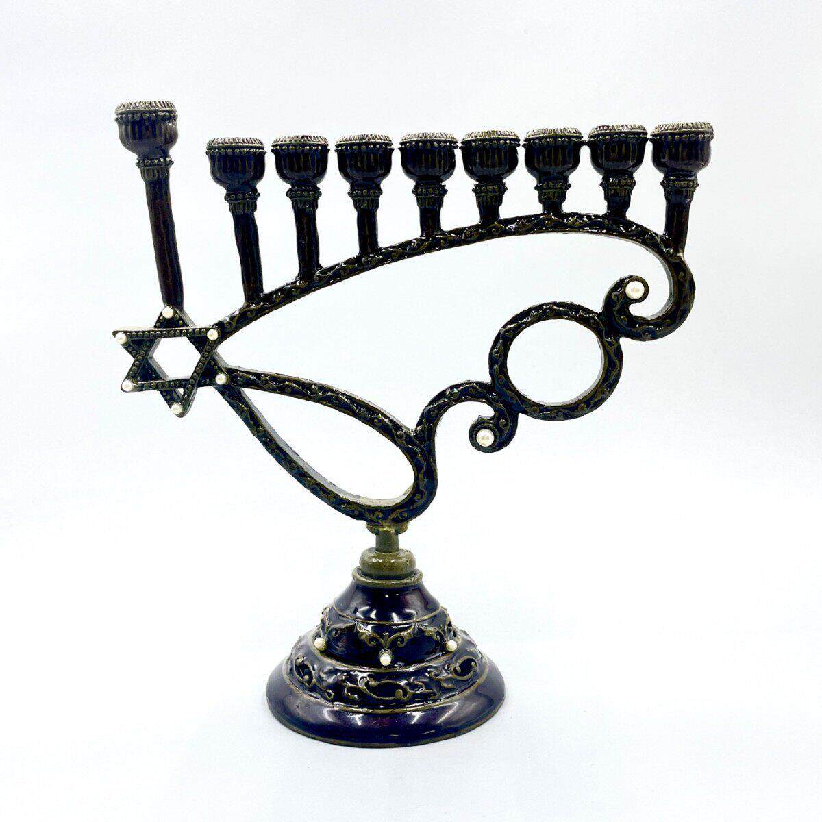 光明节九头烛台HanukkahMenorah蜡烛灯台婚庆摆台