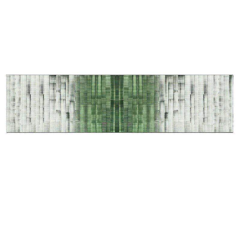 轻奢抽象绿色客厅挂画横版沙发背景墙装饰画现简约卧室床头壁画