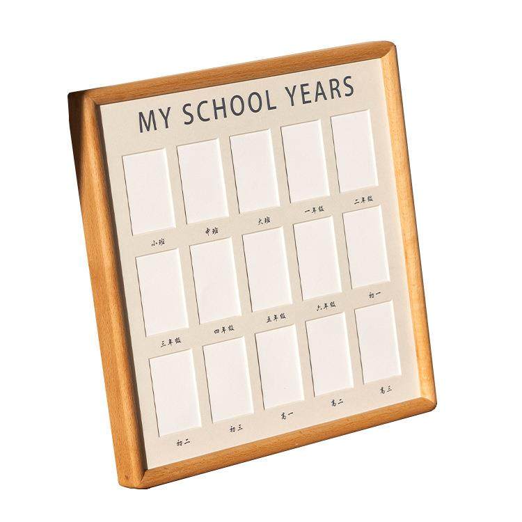 黑胡桃儿童成长记录相框宝宝校园毕业周岁开学时光证件照实木摆台,家居饰品,DIY亲子装饰画,淘宝优惠券,粉丝福利购,淘宝优惠卷